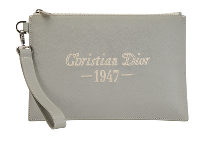 Christian Dior By Birkenstock 1947 Wristlet, &pound;280, Accessories, Grey, Leather, Front view